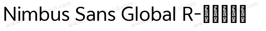 Nimbus Sans Global R字体转换